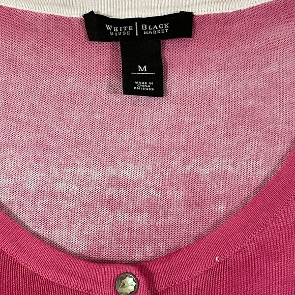 WHBM White House Black Market Cardigan Sweater with stones - Picture 8 of 12